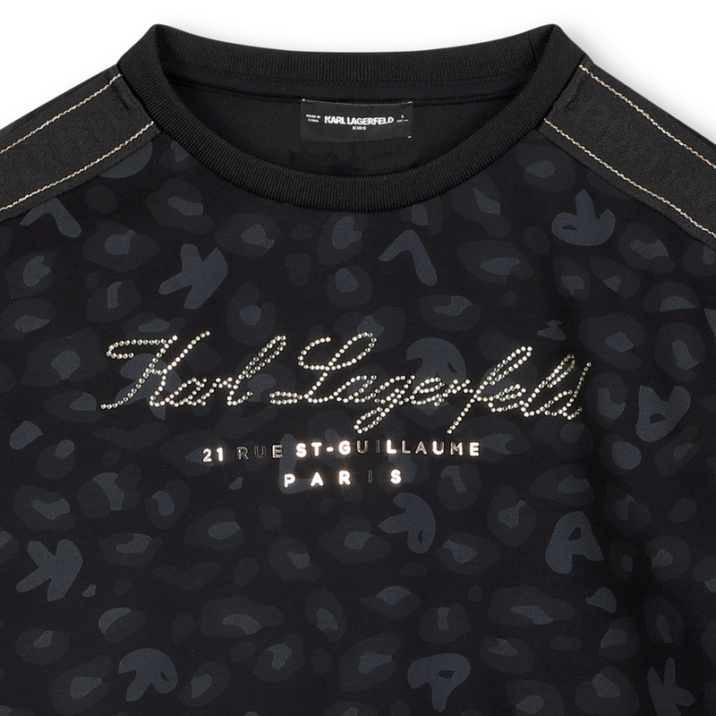 Moletom duplo jersey KARL LAGERFELD KIDS 
                    GIRL