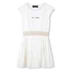 Vestido formal sem mangas KARL LAGERFELD KIDS 
                    GIRL