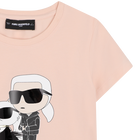 Camiseta de mangas curtas KARL LAGERFELD KIDS 
                    GIRL