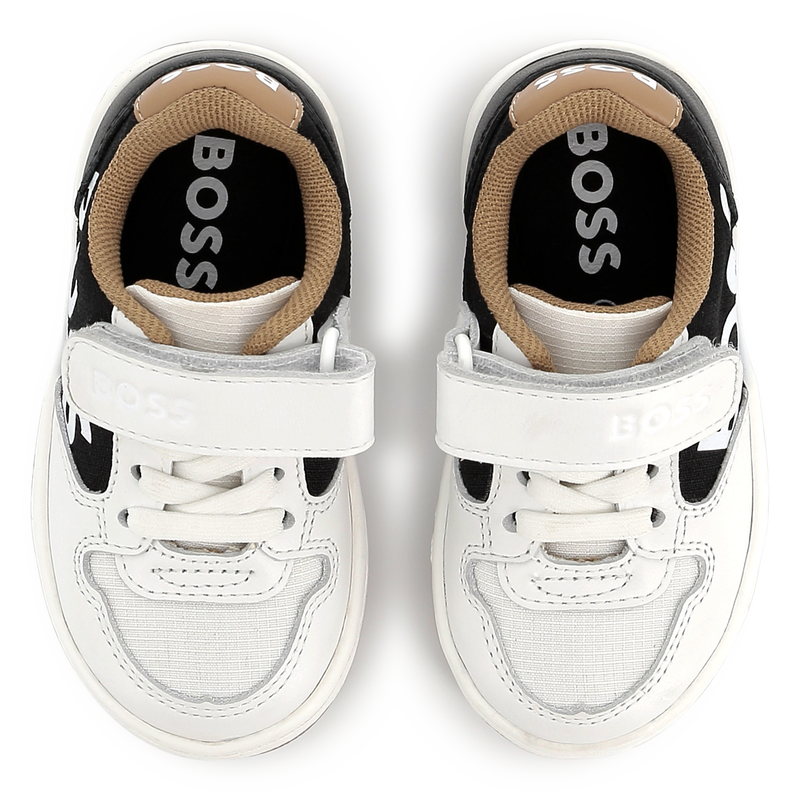 Sapatilhas de pele com velcro BOSS 
                        BOY