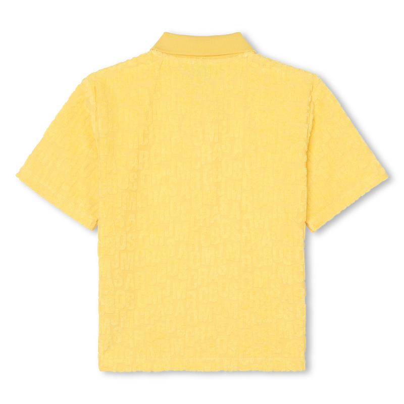 Polo de manga curta em felpa MARC JACOBS 
                    BOY