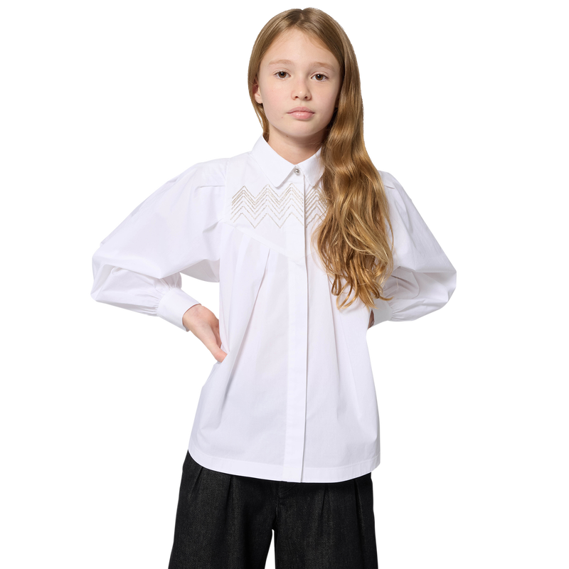 Camisa de popelina de algodão LANVIN 
                    GIRL