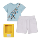 Conjunto de t-shirts e cal&ccedil;&otilde;es, AZUL CE&Uacute;, hi-res
