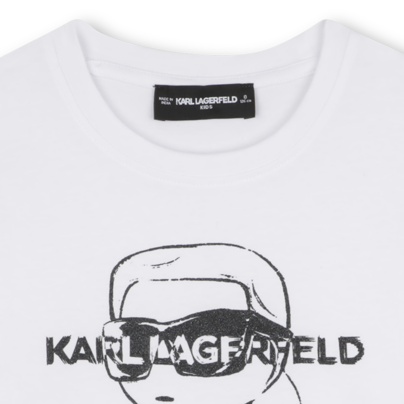 T-shirt de manga curta KARL LAGERFELD KIDS 
                        GIRL