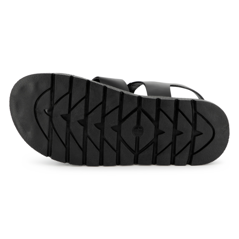 Sand&aacute;lias de couro KARL LAGERFELD KIDS 
                        GIRL