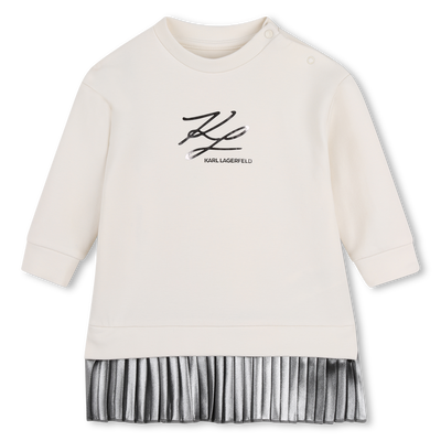Vestido de mangas longas KARL LAGERFELD KIDS GIRL