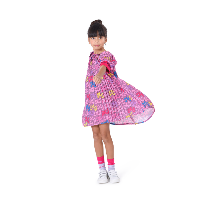 Pleated crêpe dress THE MARC JACOBS 
                    GIRL