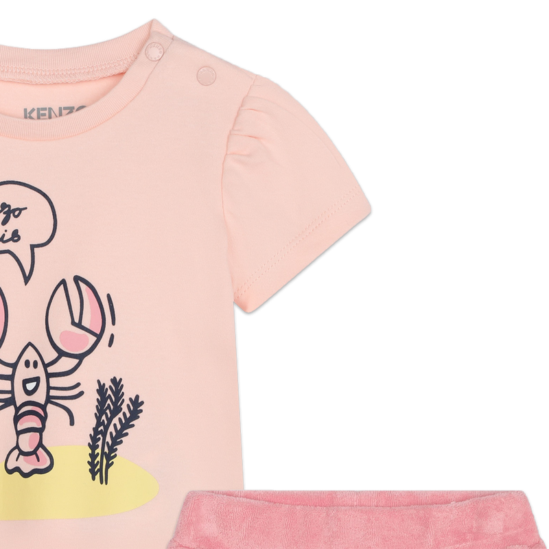 Conjunto de calções e t-shirt KENZO KIDS 
                    GIRL