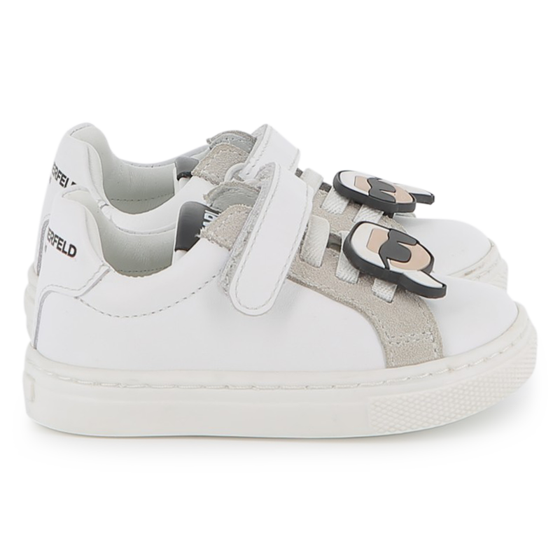 Tênis de couro de cano baixo KARL LAGERFELD KIDS 
                    UNISEX