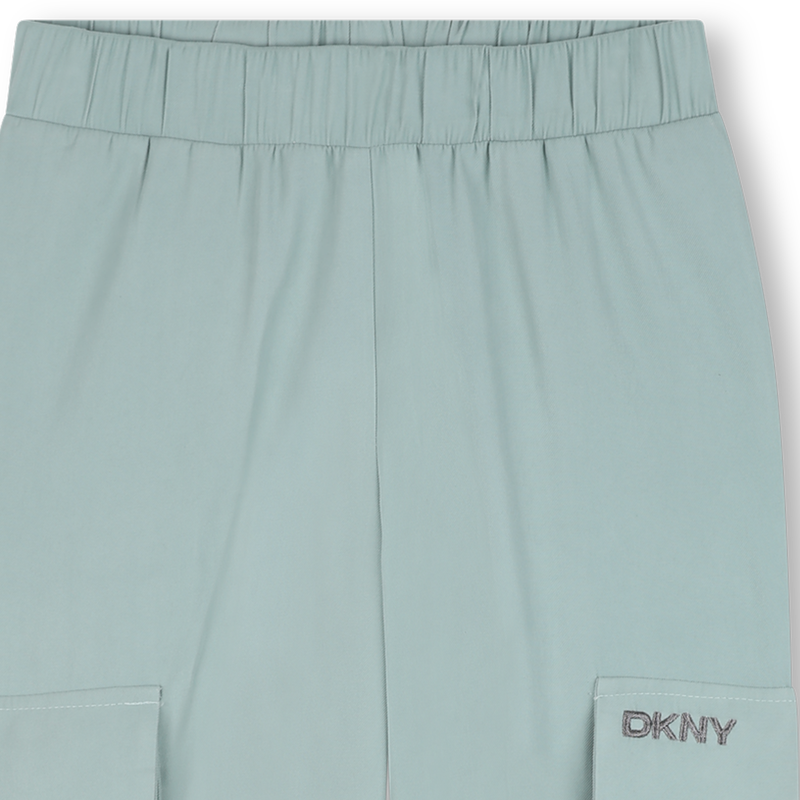 Calças largas fluidas DKNY 
                    GIRL
