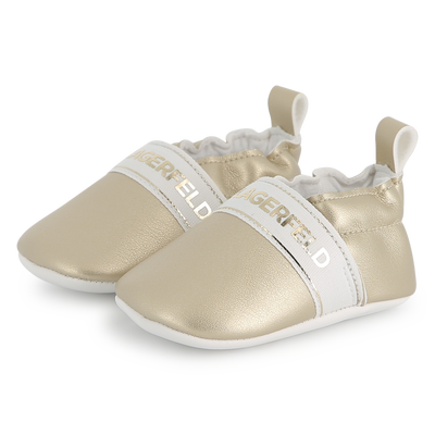 Coated fabric booties KARL LAGERFELD KIDS GIRL