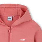 Cardigan com capuz BOSS 
                    MENINA