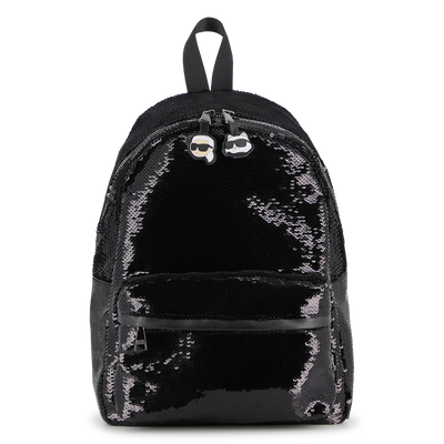 Mochila embelezada com lantejoulas brilhantes KARL LAGERFELD KIDS GIRL