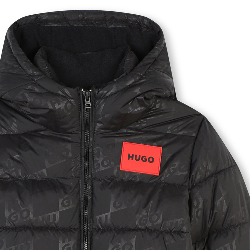 Casaco acolchoado estampado HUGO 
                    BOY