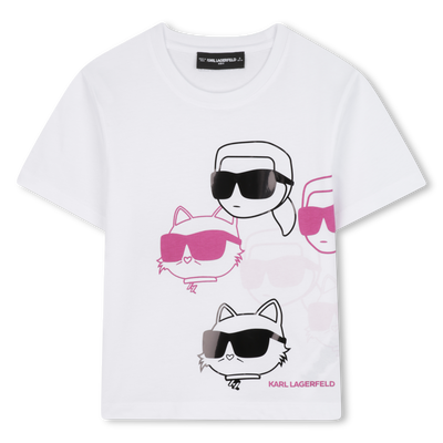 T-shirt de manga curta KARL LAGERFELD KIDS GIRL