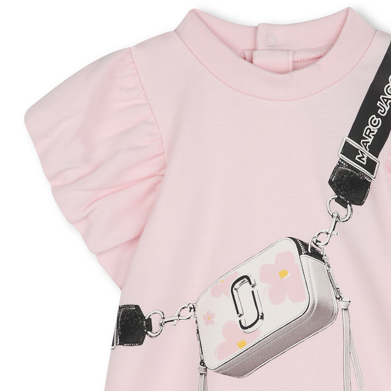 Vestido manga curta em algod&atilde;o MARC JACOBS 
                        UNISEX