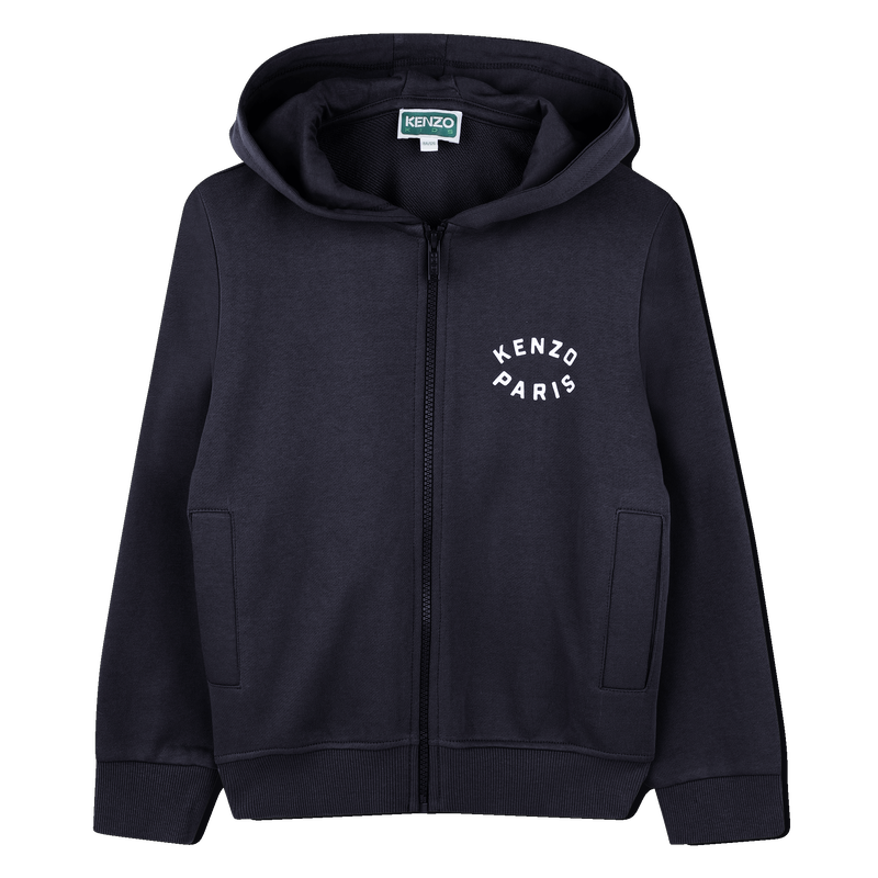 Cardig&atilde; de jogging em molet&atilde;o KENZO KIDS 
                        BOY