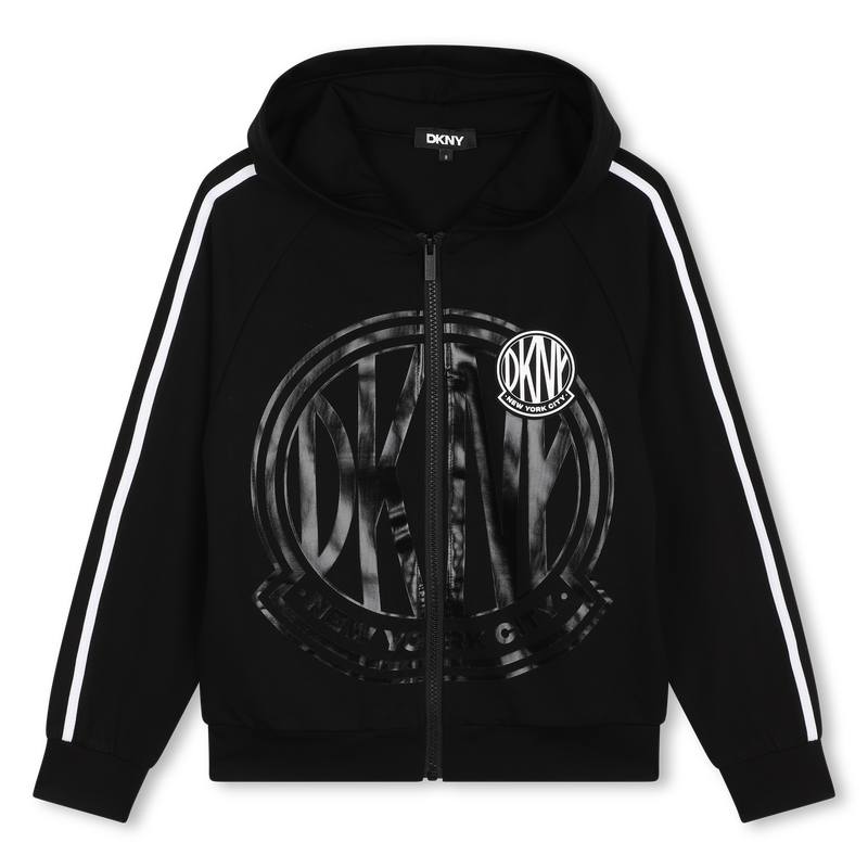 Cardig&atilde; com capuz e fecho DKNY 
                        UNISEX