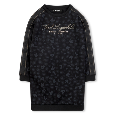 Vestido de manga comprida KARL LAGERFELD KIDS GIRL
