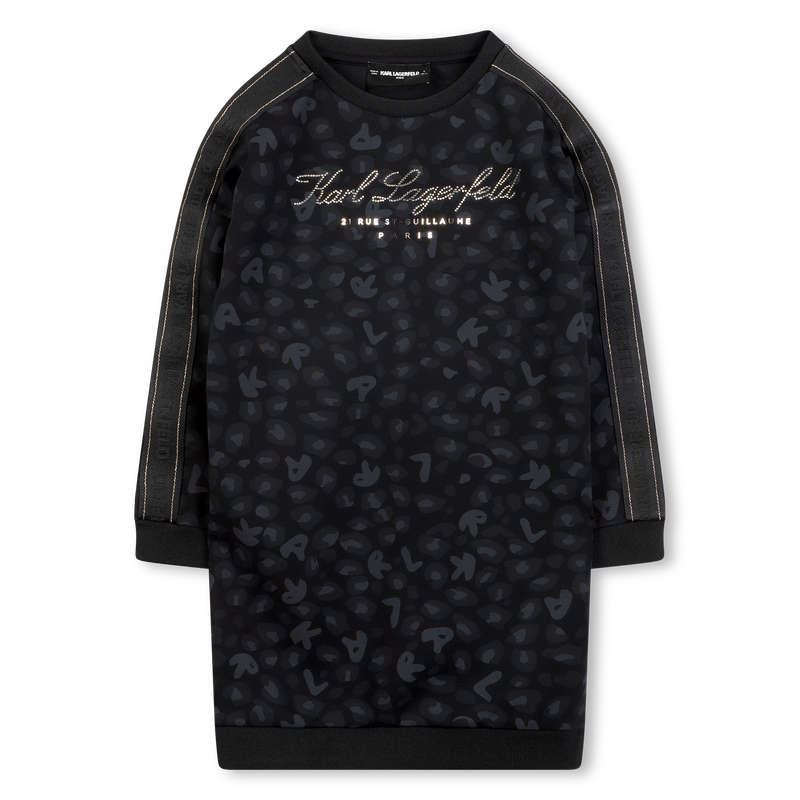 Vestido de manga comprida KARL LAGERFELD KIDS 
                    GIRL