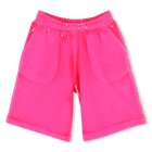 Bermudas molet&atilde;o com bordado MARC JACOBS 
                    UNISEX