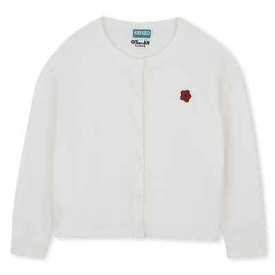 Cardig&atilde; de malha KENZO KIDS GIRL