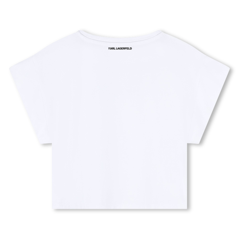 Top de manga curta KARL LAGERFELD KIDS 
                    GIRL