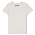 Camiseta de mangas curtas KARL LAGERFELD KIDS 
                    MENINA