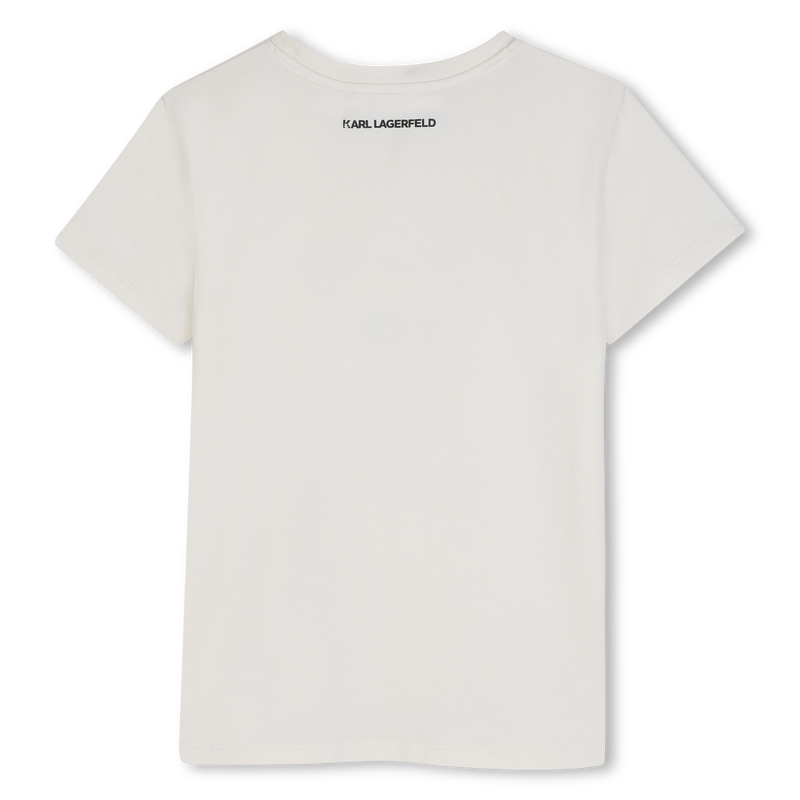 Camiseta de mangas curtas KARL LAGERFELD KIDS 
                        MENINA
