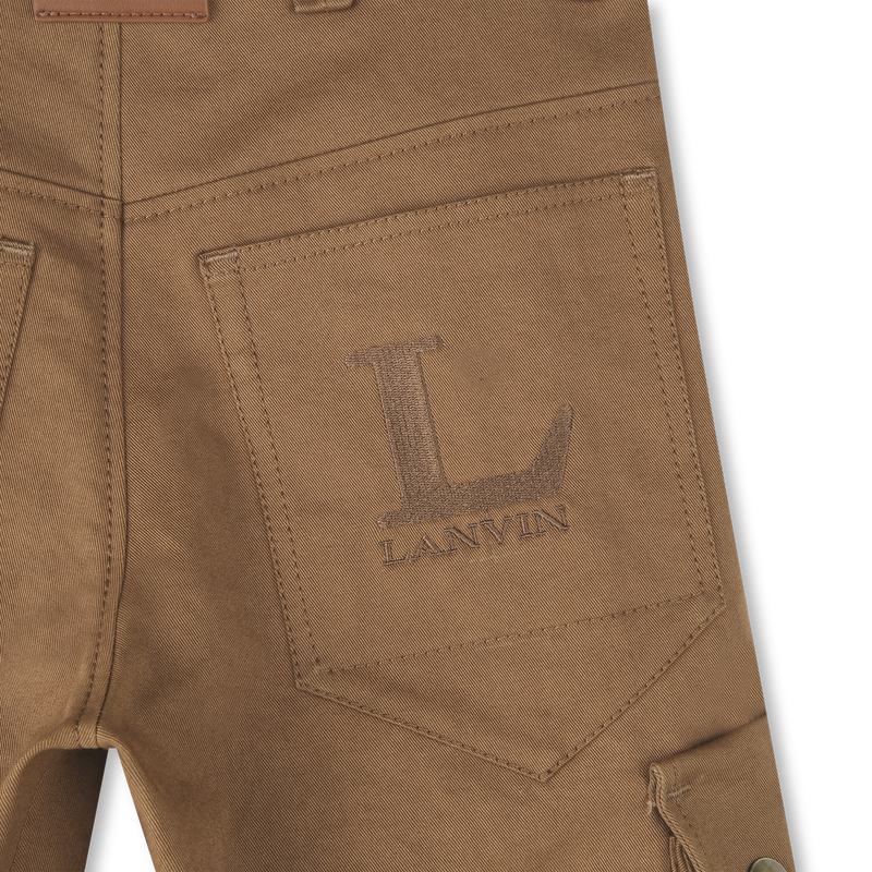 Cal&ccedil;as estampadas bordadas com logotipo pa LANVIN 
                        BOY