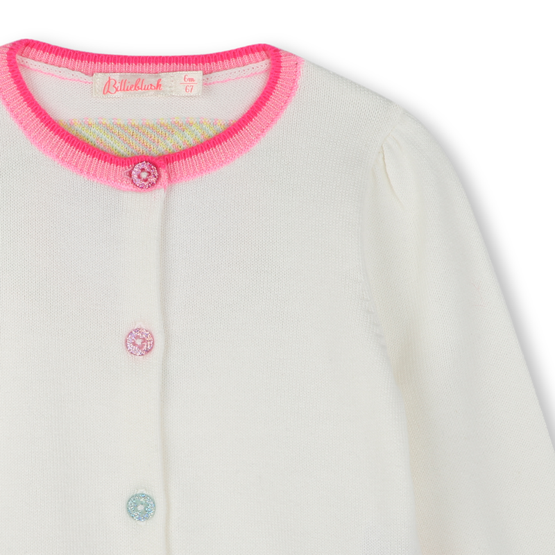 Cardig&atilde; de algod&atilde;o com bot&otilde;es BILLIEBLUSH 
                        GIRL