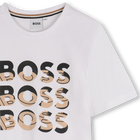 T-shirt manga curta em algod&atilde;o BOSS 
                    BOY