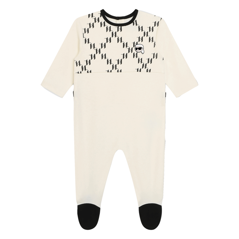 Conjunto de 3 peças de algodão KARL LAGERFELD KIDS 
                    BOY