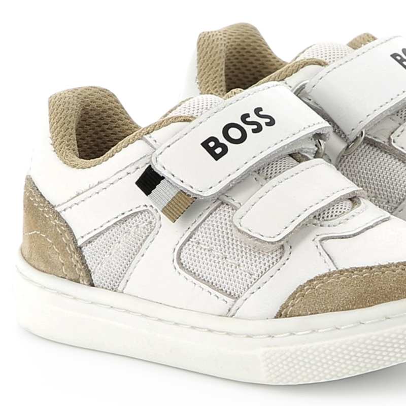 Sapatilhas de pele com velcro BOSS 
                        BOY