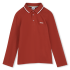 Polo de mangas longas, COR DE VINHO, hi-res