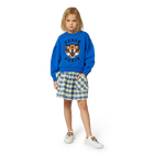 Saia axadrezada de algod&atilde;o KENZO KIDS 
                    GIRL