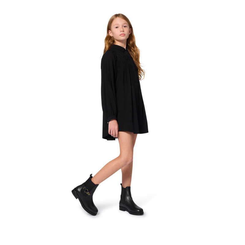 Vestido estampado bordado LANVIN 
                    GIRL