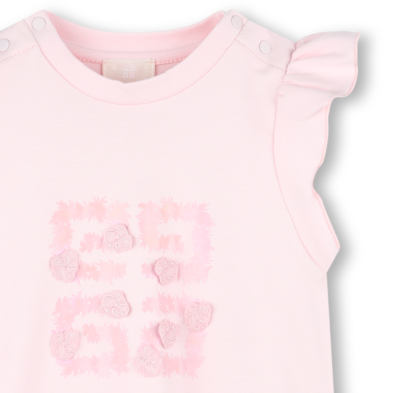 Vestido bordado em algodão GIVENCHY 
                    GIRL