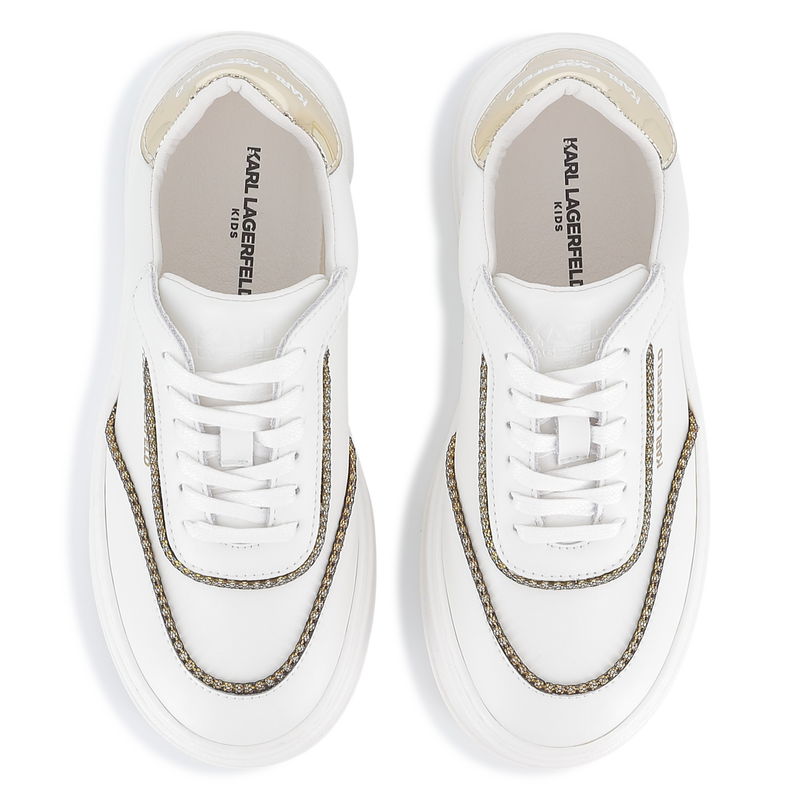 Tênis de cano baixo com cadarço KARL LAGERFELD KIDS 
                    GIRL