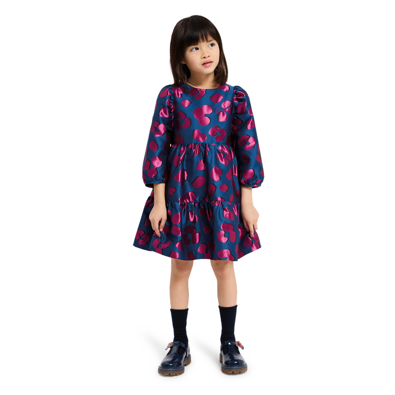 Vestido em jacquard KENZO KIDS 
                    GIRL