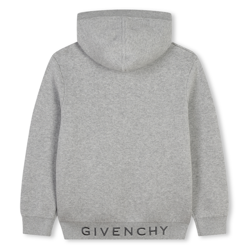 Cardigã com capuz GIVENCHY 
                    BOY