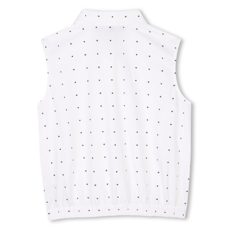 Blusa sem mangas estampada DKNY 
                        MENINA
