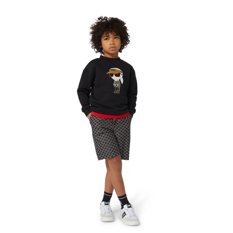 Fleece Sweatshirt KARL LAGERFELD KIDS 
                    BOY