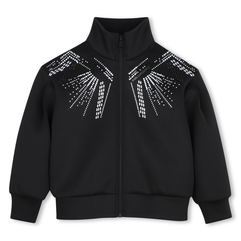 Cardigan de gola alta KARL LAGERFELD KIDS 
                        GIRL