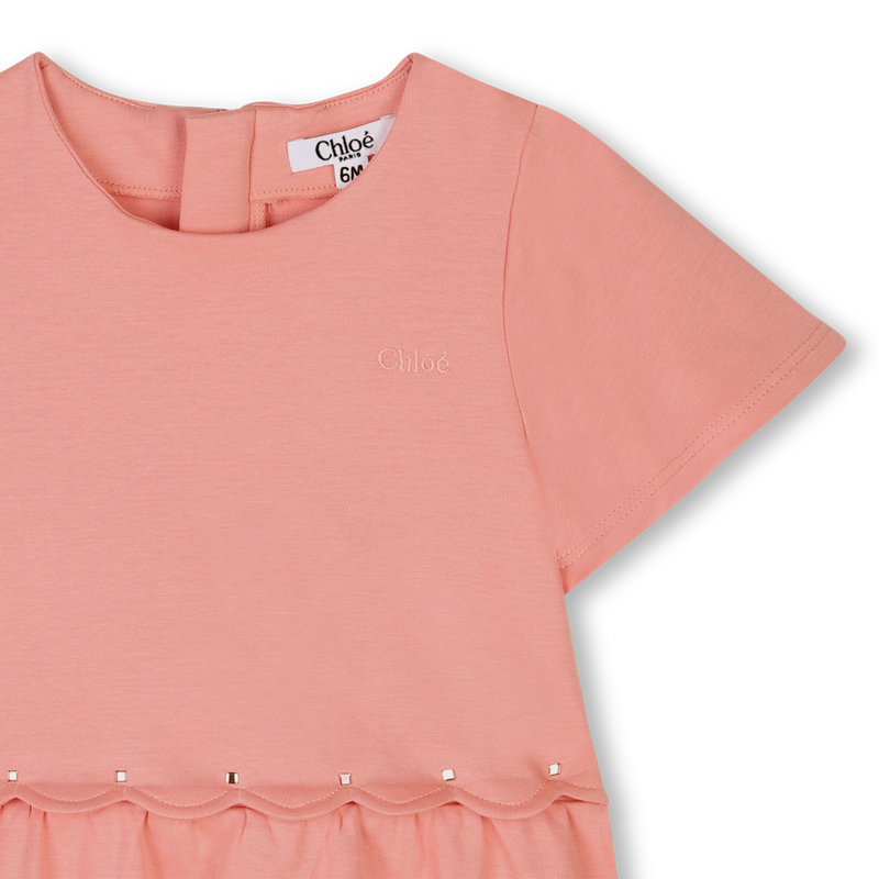 Flared dress with scallops CHLOE 
                    GIRL