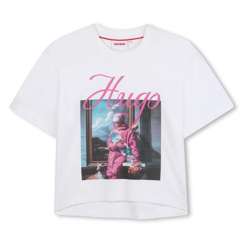 T-shirt de manga curta HUGO 
                    GIRL