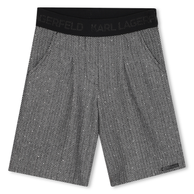 Cal&ccedil;&otilde;es bermuda de malha KARL LAGERFELD KIDS GIRL