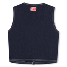 Casaco denim sem mangas KENZO KIDS 
                    GIRL