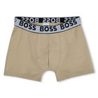 Lote de 3 boxers em algod&atilde;o BOSS 
                    BOY