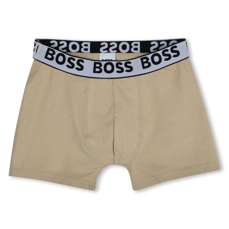Lote de 3 boxers em algod&atilde;o BOSS 
                        BOY
